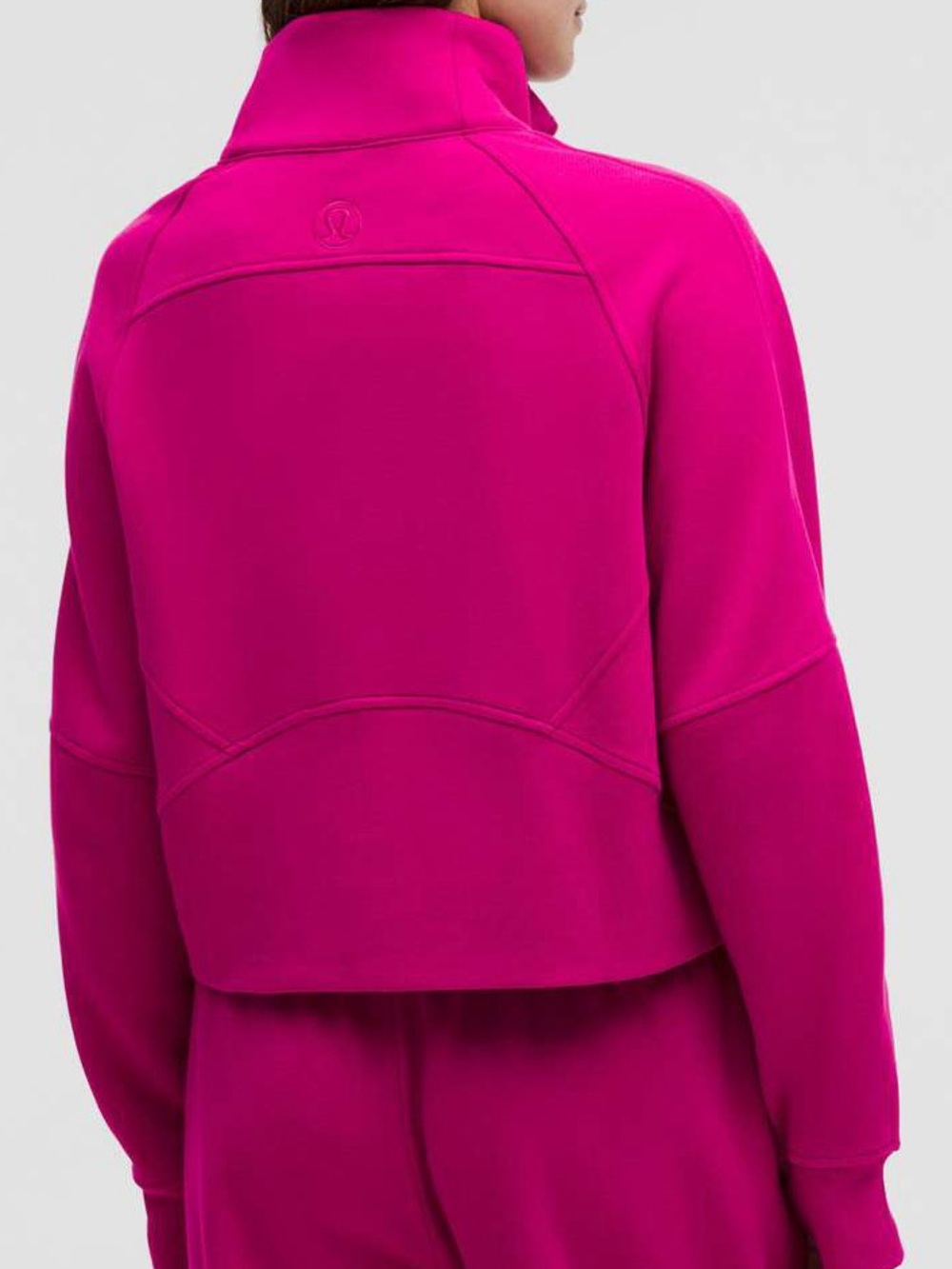 lululemon (XS/S) Scuba Oversized Funnel-Neck Half Zip Ripened Raspberry / Gold - Picture 16 of 16